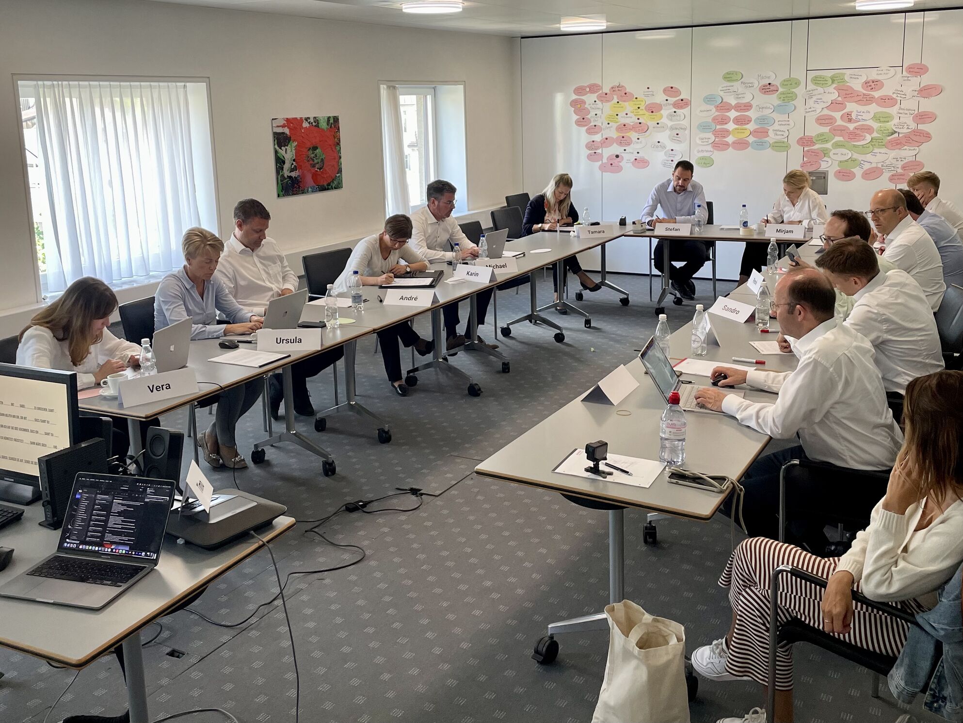 CORPMEDIA Storyentwicklungs-Workshop mit dem Team der acrevis Bank - Erarbeitung von Narrativen, Botschaften und gemeinsamer Kommunikationsstrategie.